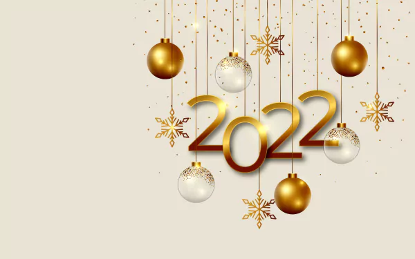 holiday New Year 2022 HD Desktop Wallpaper | Background Image