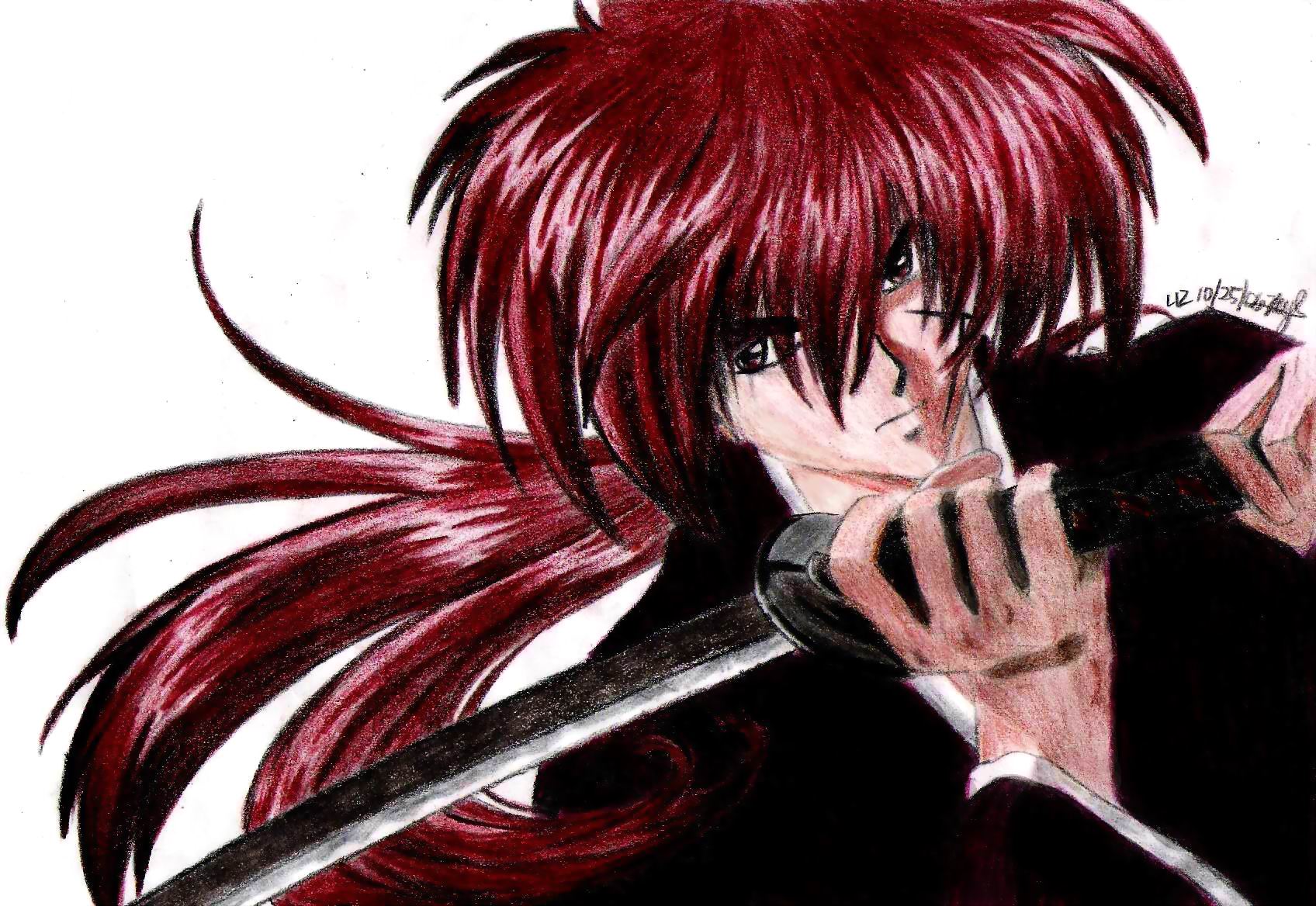 Papeis de parede Rurouni Kenshin Beijo Anime baixar imagens