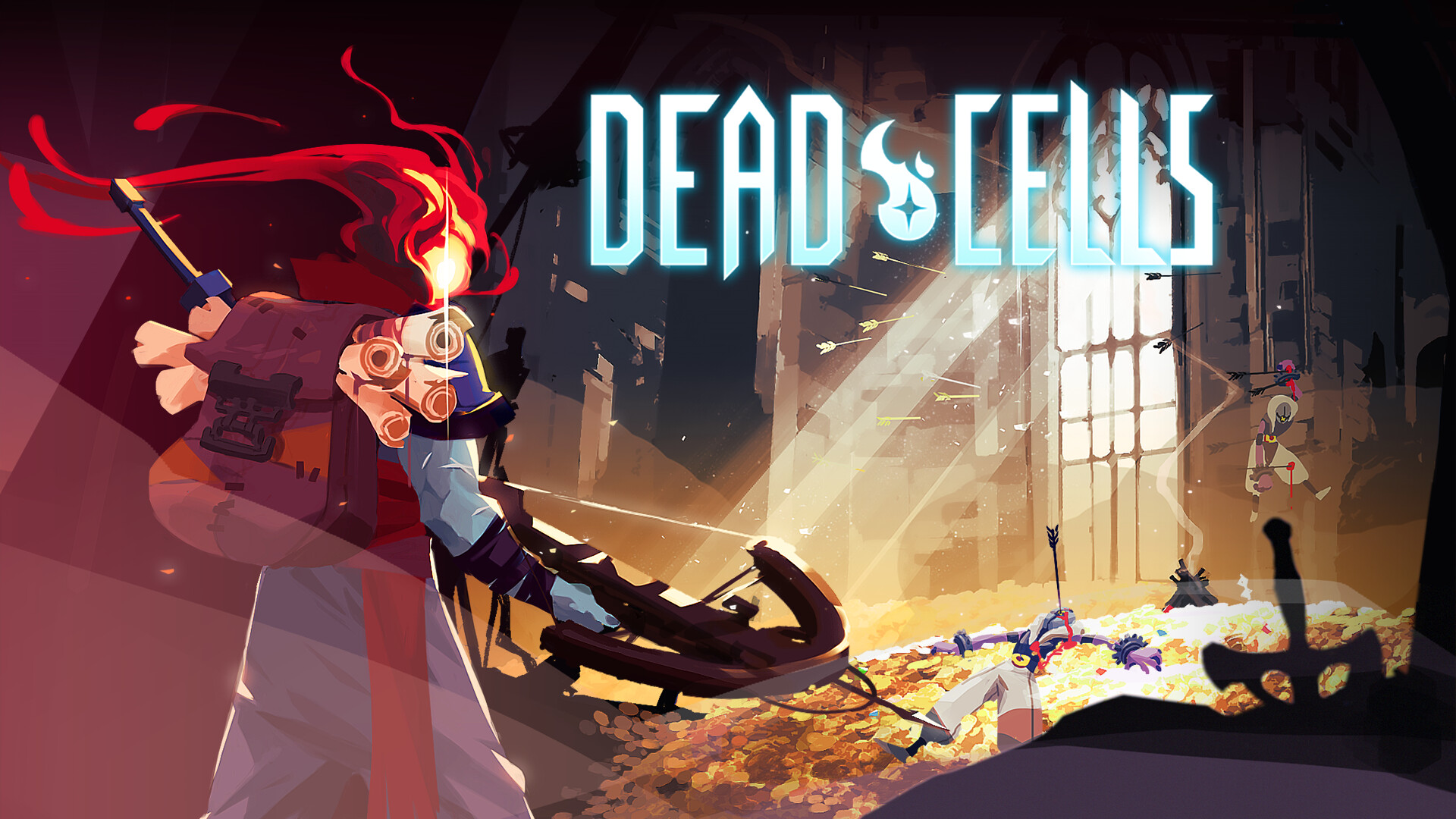 HD Dead Cells game wallpaper featuring dynamic character action for desktop background.