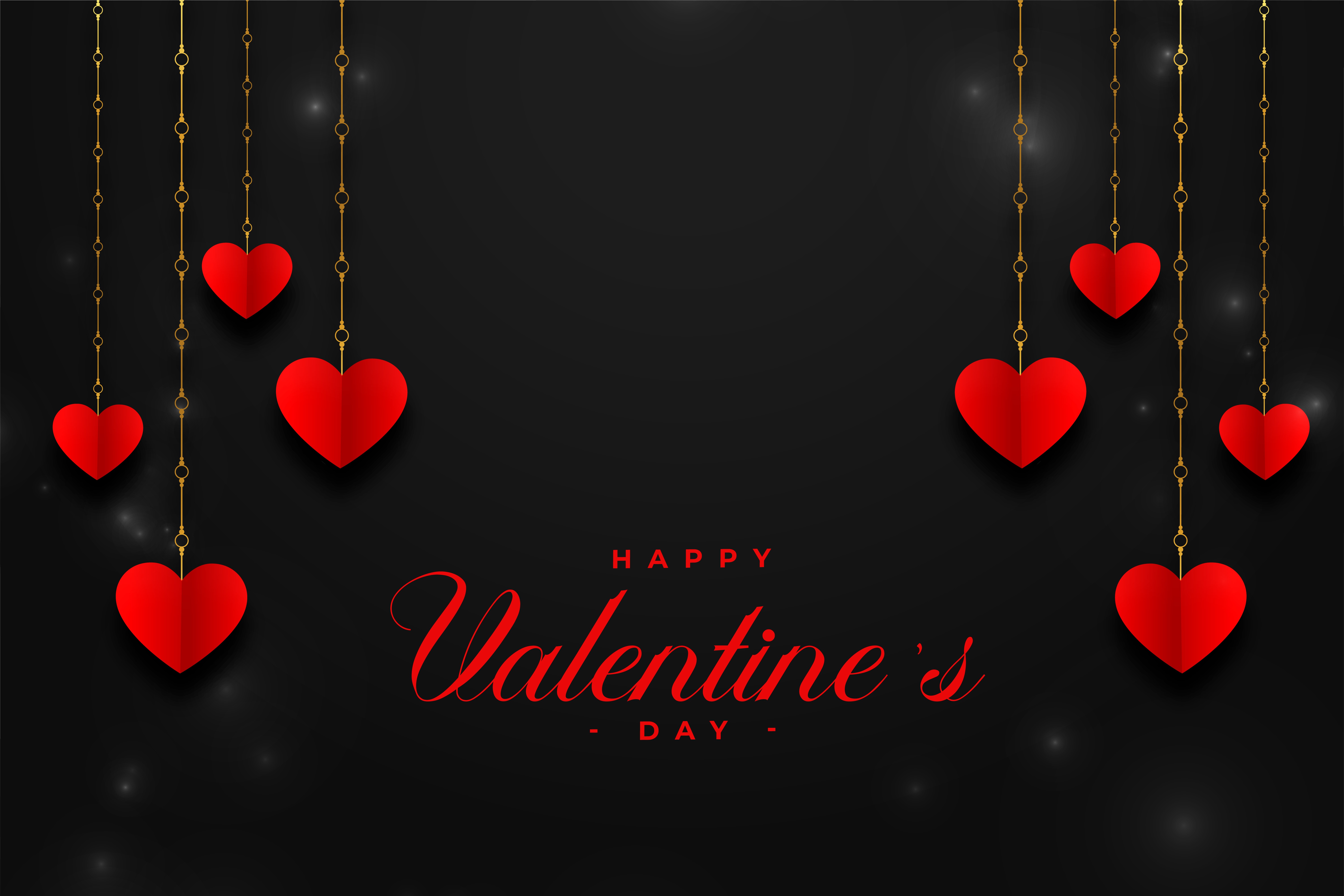 Download Wallpapers Happy Valentines Day, 4k, Hearts, Creative