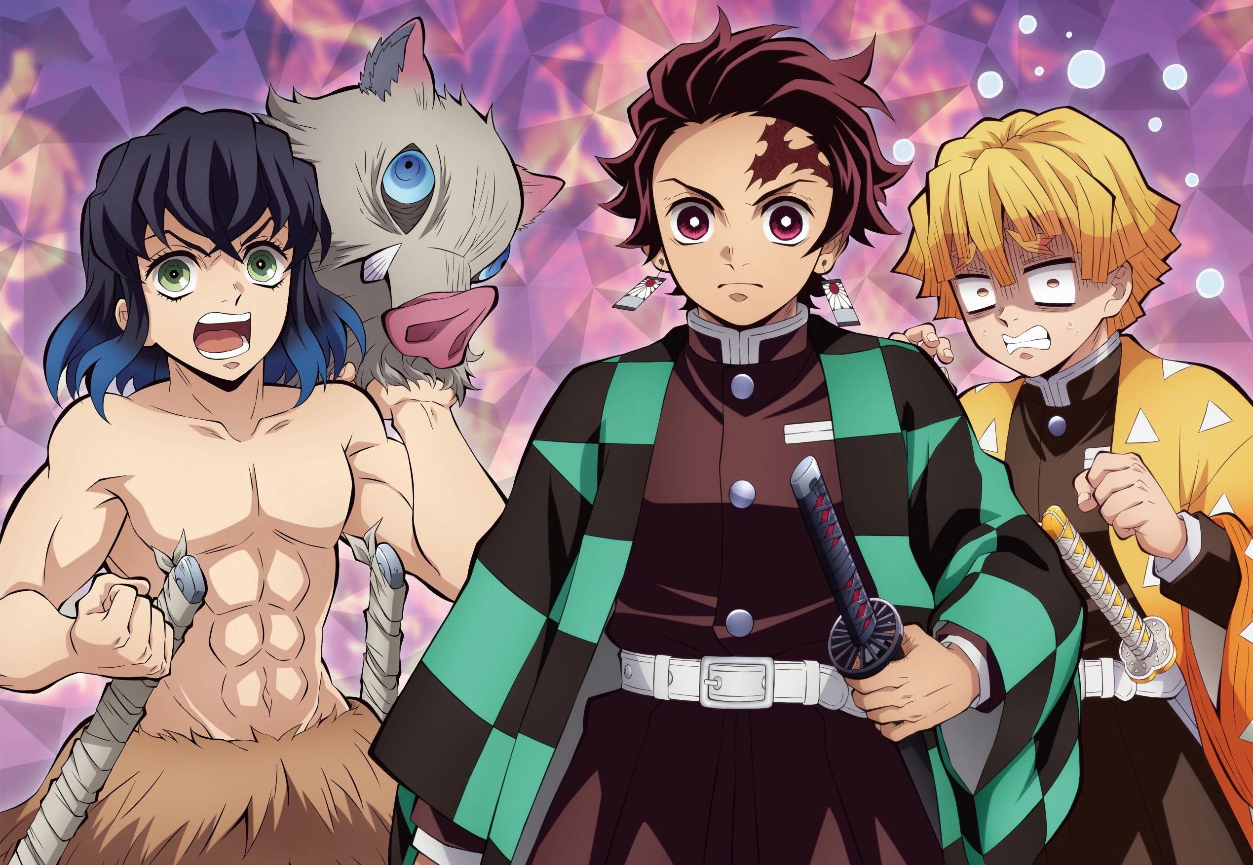 Download Zenitsu Agatsuma Tanjiro Kamado Inosuke Hashibira Anime Demon