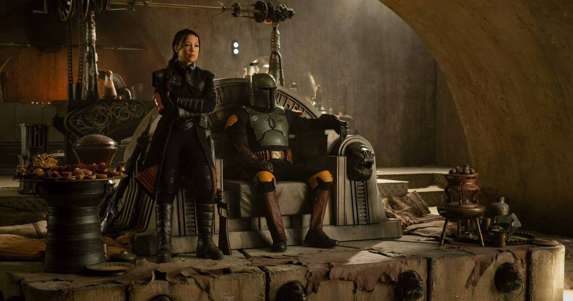 Download Ming-Na Wen Fennec Shand Temura Morrison Boba Fett TV Show The Book Of Boba Fett HD Wallpaper