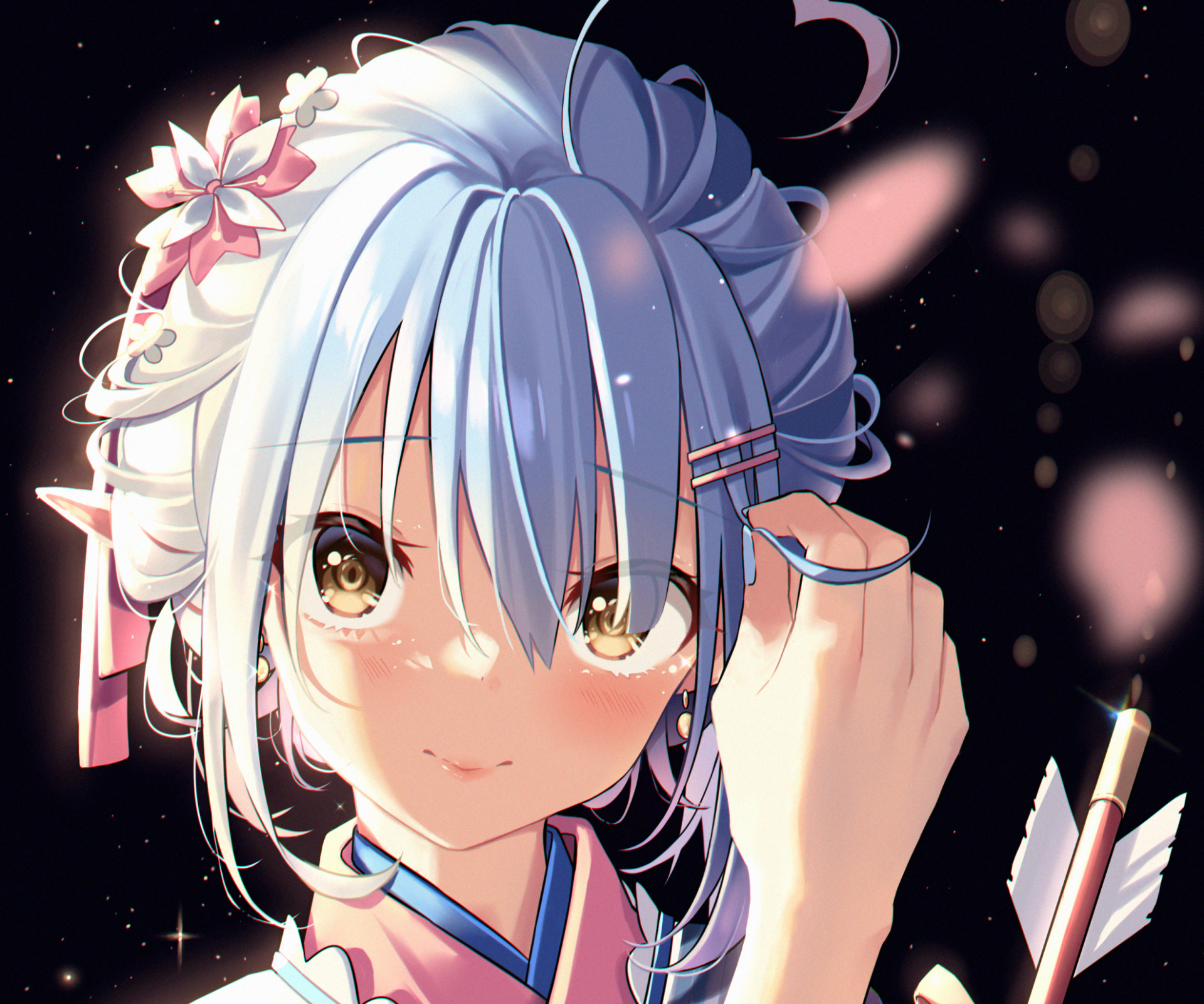 Download Hololive Yukihana Lamy Anime Virtual Youtuber HD Wallpaper