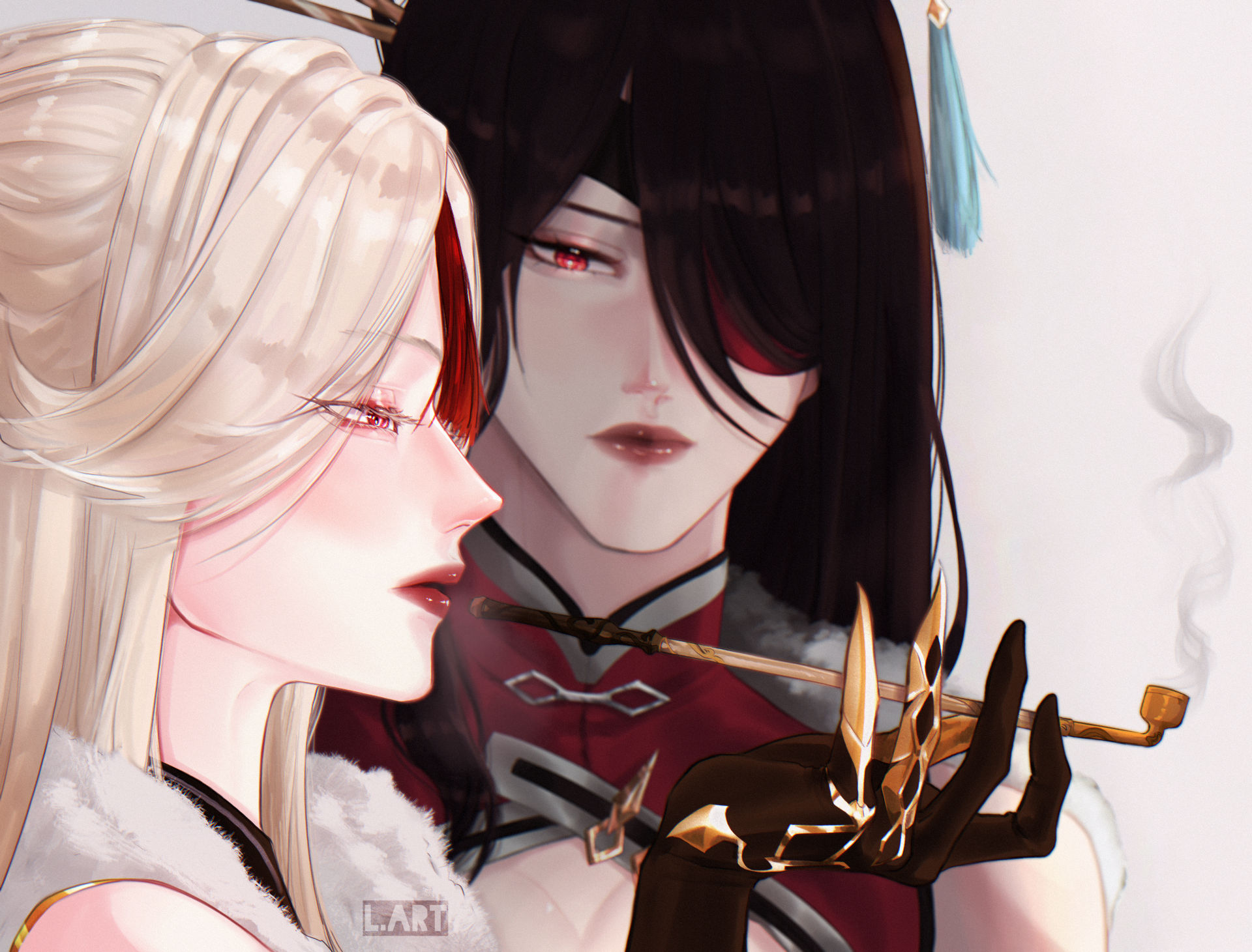 Download Beidou (Genshin Impact) Ningguang (Genshin Impact) Video Game Genshin Impact HD Wallpaper by lart_art1