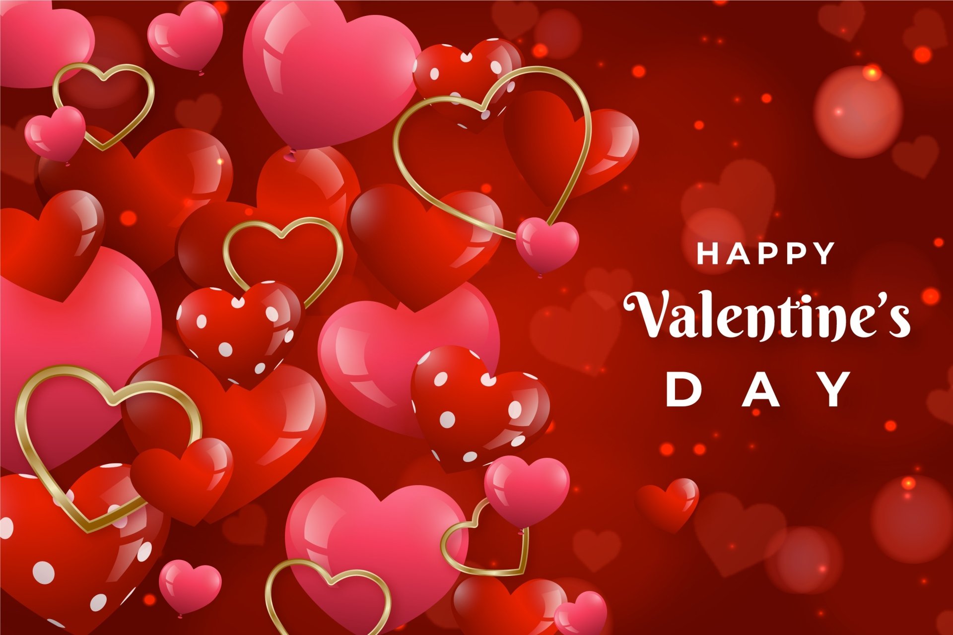 Download Romantic Heart Holiday Valentine's Day HD Wallpaper