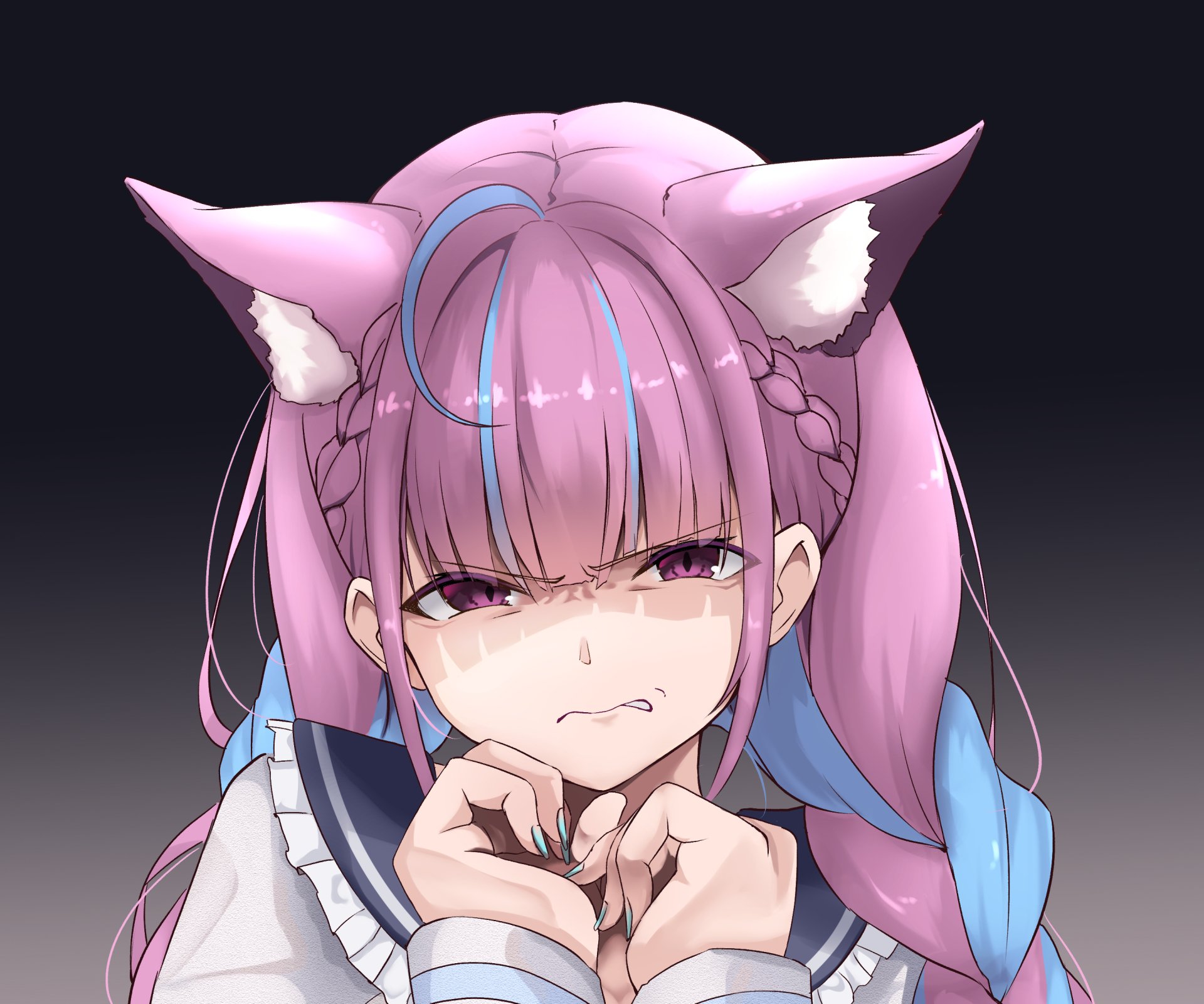 Download Hololive Minato Aqua Anime Virtual Youtuber HD Wallpaper