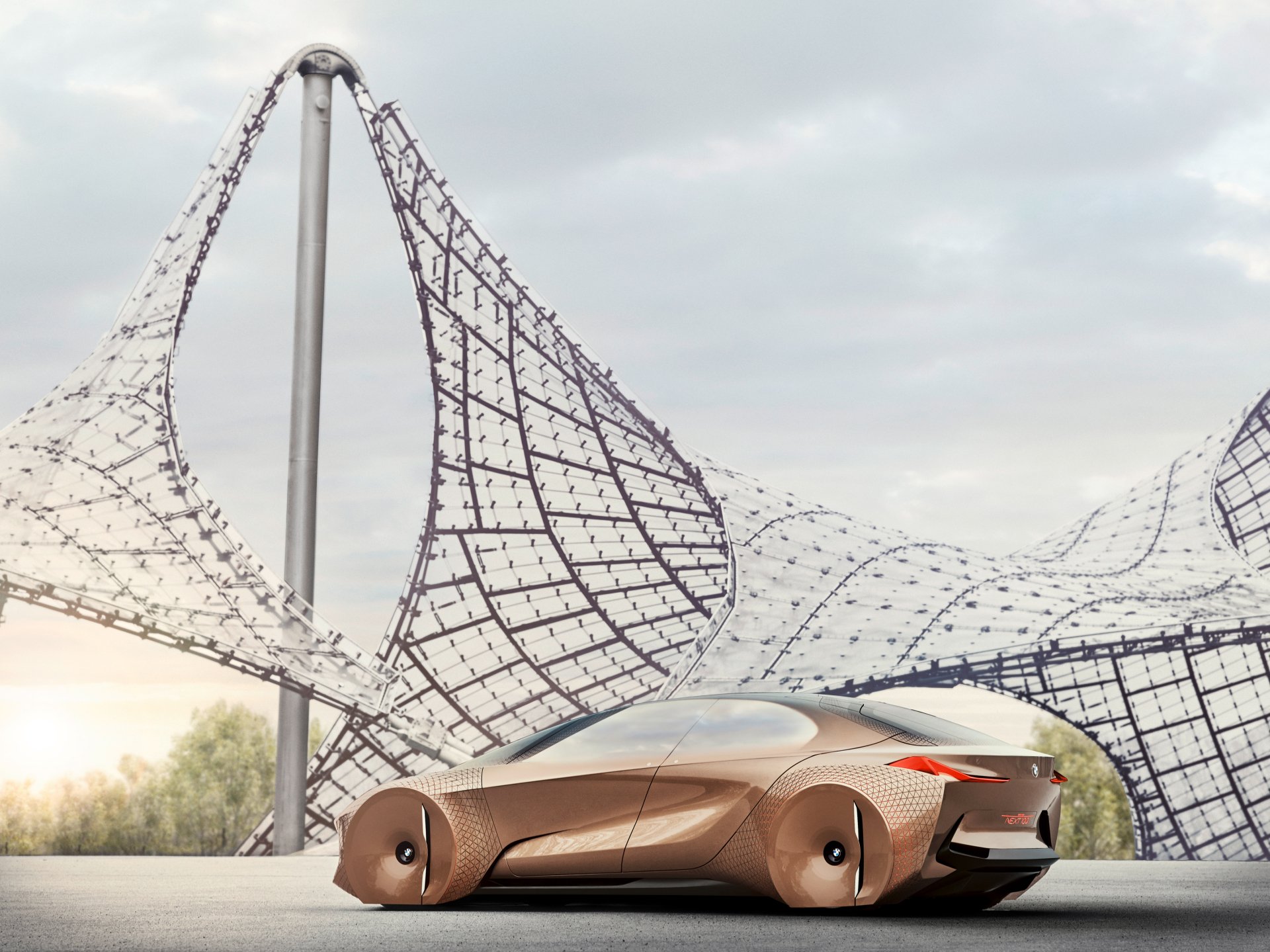Download Concept Car Vehicle BMW Vision Next 100 HD Wallpaper