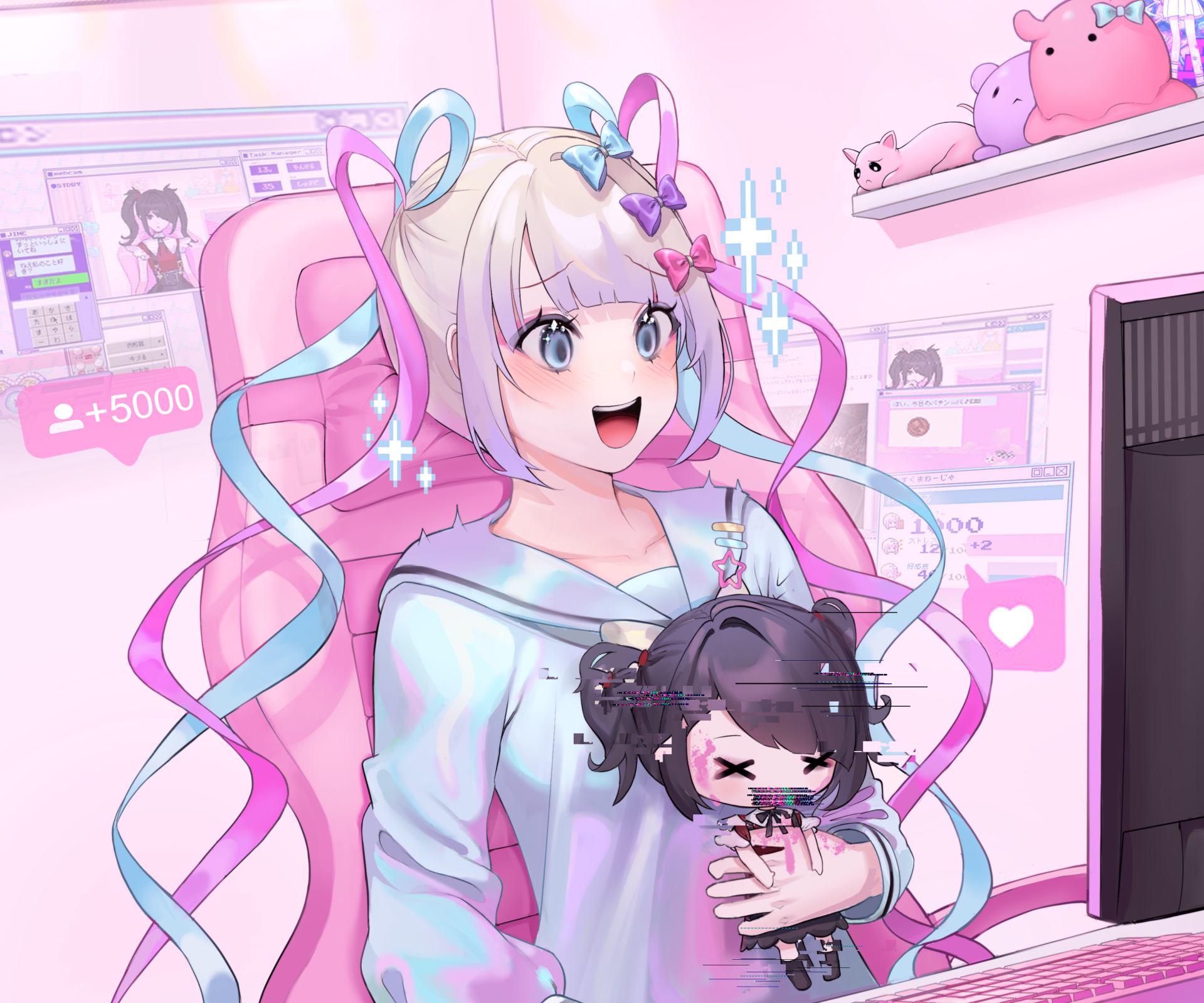 Download OMGkawaiiAngel-chan Video Game NEEDY GIRL OVERDOSE HD Wallpaper