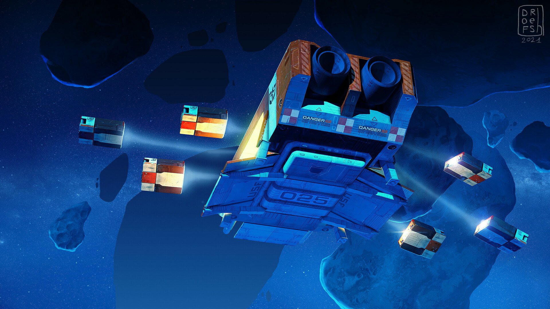 Download Sci Fi Spaceship HD Wallpaper by DOFRESH