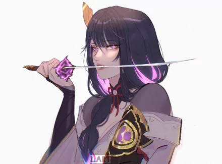 Baal Raiden Shogun (Genshin Impact) video game Genshin Impact HD Desktop Wallpaper | Background Image