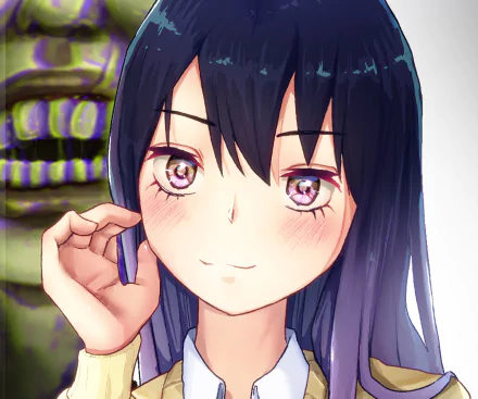 Miko Yotsuya Anime Mieruko-chan HD Desktop Wallpaper | Background Image