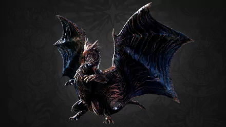 HD desktop wallpaper featuring the dragon-like Kushala Daora from Monster Hunter: World video game.