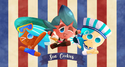 Soda Cookie (Cookie Run) Sorbet Shark Cookie (Cookie Run) Peppermint Cookie (Cookie Run) video game Cookie Run: OvenBreak HD Desktop Wallpaper | Background Image