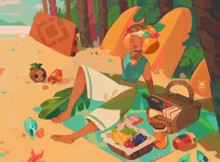 Mango Cookie (Cookie Run) video game Cookie Run: OvenBreak HD Desktop Wallpaper | Background Image