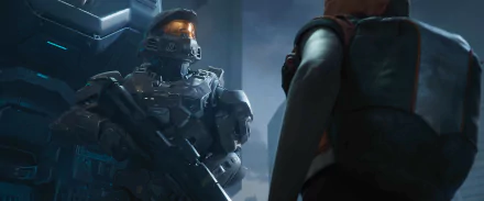 Spartan (Halo) weapon soldier video game Halo Infinite HD Desktop Wallpaper | Background Image