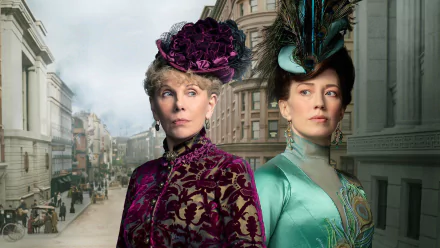 Louisa Jacobson Carrie Coon TV Show The Gilded Age HD Desktop Wallpaper | Background Image