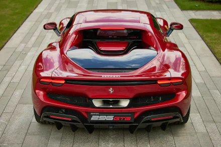 supercar vehicle Ferrari 296 GTB HD Desktop Wallpaper | Background Image