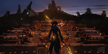 Zhongli (Genshin Impact) video game Genshin Impact HD Desktop Wallpaper | Background Image