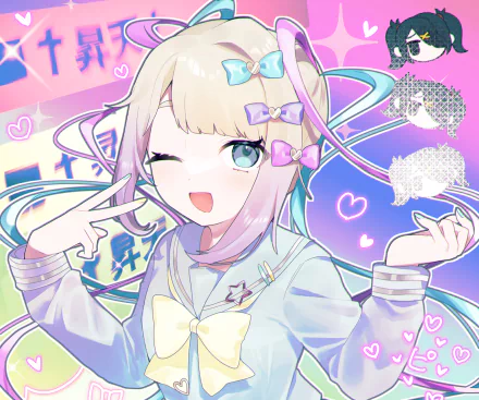 OMGkawaiiAngel-chan video game NEEDY GIRL OVERDOSE HD Desktop Wallpaper | Background Image