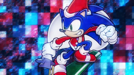  Santa Sonic the Hedgehog by Light-Rock