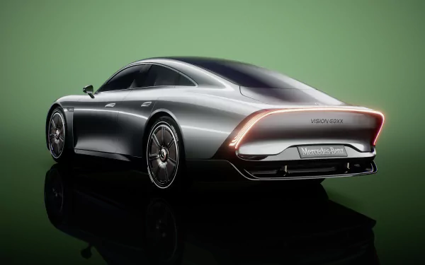 electric car silver car vehicle Mercedes-Benz Vision EQXX HD Desktop Wallpaper | Background Image