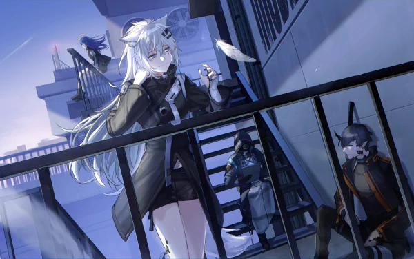 Lappland (Arknights) Mostima (Arknights) Flamebringer (Arknights) Doctor (Arknights) video game Arknights HD Desktop Wallpaper | Background Image