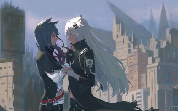 Texas (Arknights) Lappland (Arknights) video game Arknights HD Desktop Wallpaper | Background Image