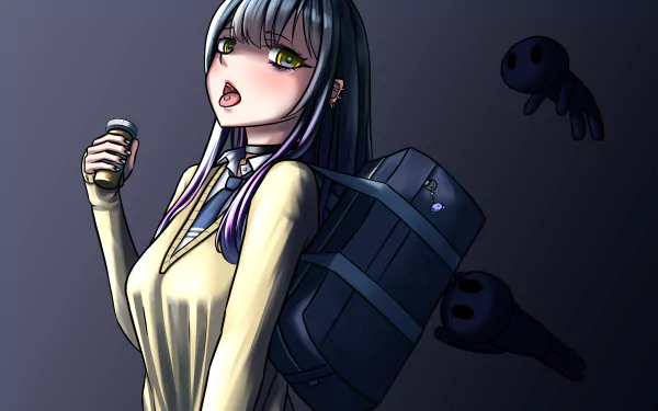 Miko Yotsuya Anime Mieruko-chan HD Desktop Wallpaper | Background Image