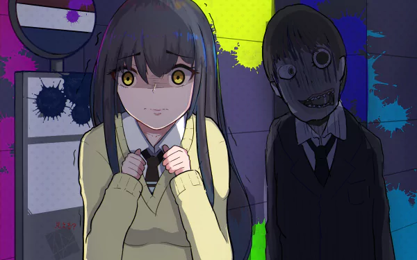 Miko Yotsuya Anime Mieruko-chan HD Desktop Wallpaper | Background Image