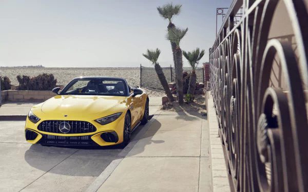 cabriolet Mercedes-AMG SL 63 4MATIC vehicle Mercedes-AMG SL HD Desktop Wallpaper | Background Image