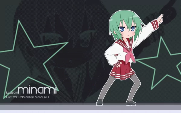 Minami Iwasaki Anime Lucky Star HD Desktop Wallpaper | Background Image