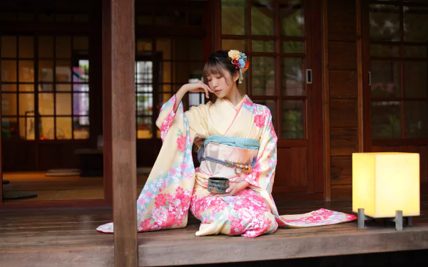 kimono woman asian HD Desktop Wallpaper | Background Image