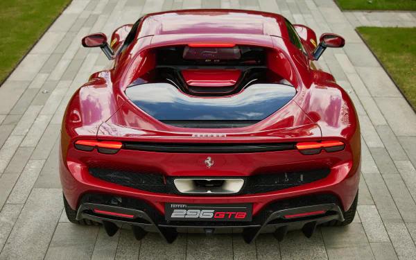 supercar vehicle Ferrari 296 GTB HD Desktop Wallpaper | Background Image