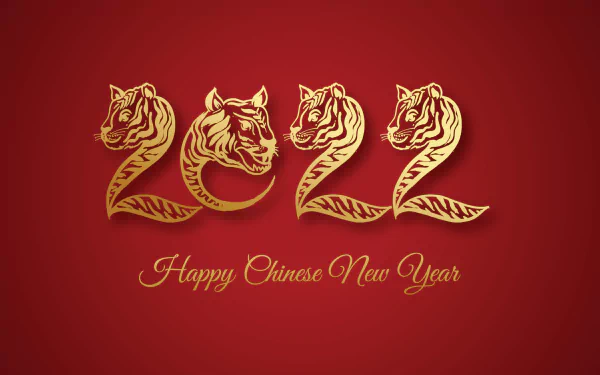 Happy New Year Year of the Tiger holiday Chinese New Year HD Desktop Wallpaper | Background Image