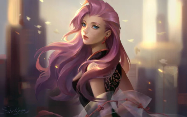 K/DA Seraphine (League Of Legends) video game League Of Legends HD Desktop Wallpaper | Background Image