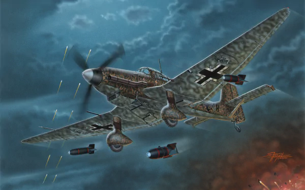 luftwaffe bomber military Junkers Ju 87 HD Desktop Wallpaper | Background Image