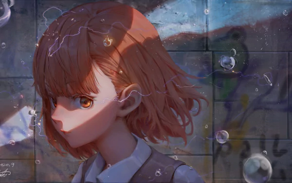 Mikoto Misaka Anime A Certain Scientific Railgun HD Desktop Wallpaper | Background Image