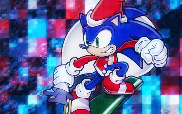  Santa Sonic the Hedgehog by Light-Rock