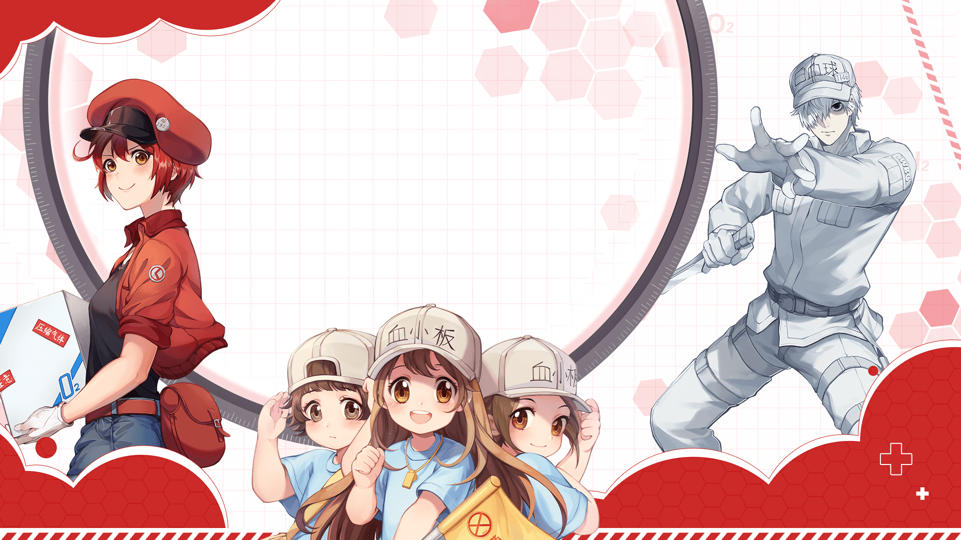 Anime Stand Hataraku Saibou Cells At Work Sekkekkyuu AA2153 Sekkekkyuu  AC1677 Kan Saibou Figure Display desktop decoration