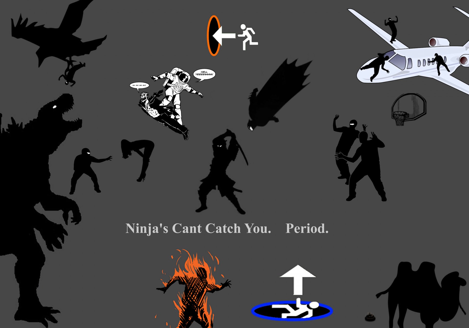 Download Funny Ninja 4k Ultra HD Wallpaper