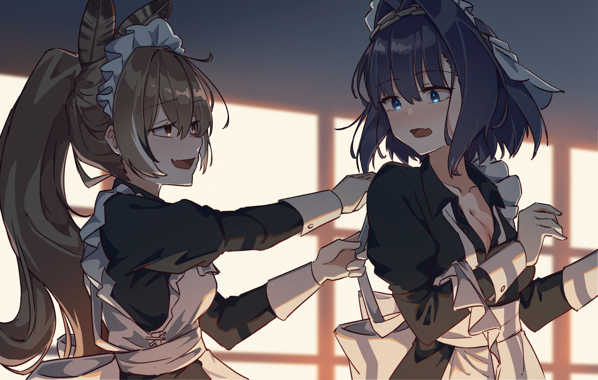 Download Maid Ouro Kronii Nanashi Mumei Hololive Anime Virtual Youtuber 4k Ultra HD Wallpaper by JLT4n