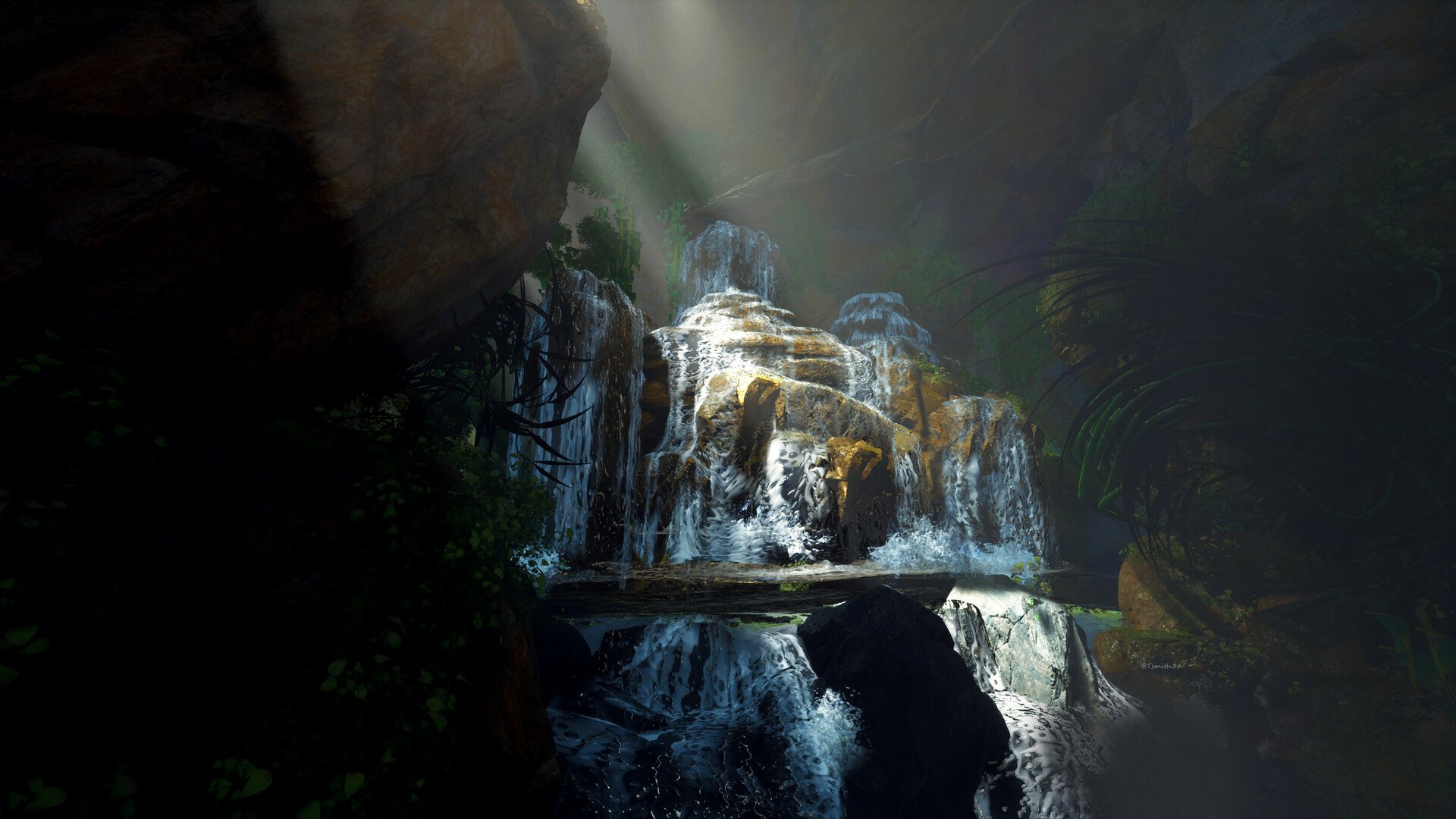 Download Artistic Waterfall HD Wallpaper by Tyler Smith