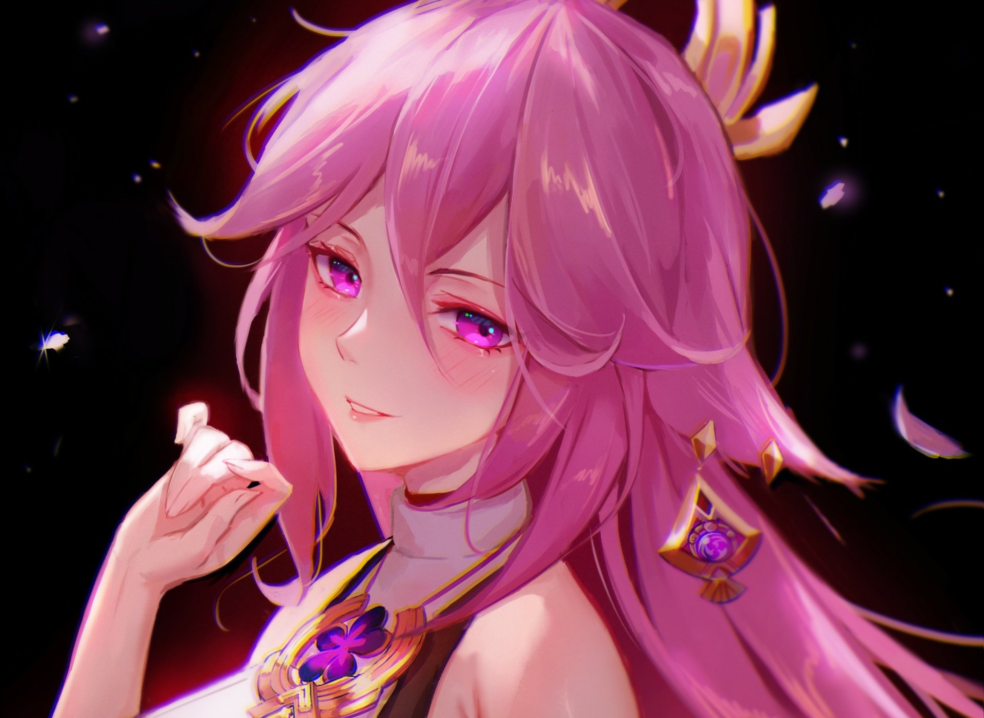 Download Yae Miko Guuji (Genshin Impact) Video Game Genshin Impact HD Wallpaper by xUDe