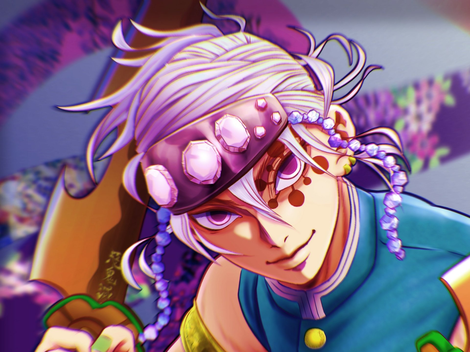 Download Tengen Uzui Anime Demon Slayer: Kimetsu No Yaiba HD Wallpaper by LILITH_ke