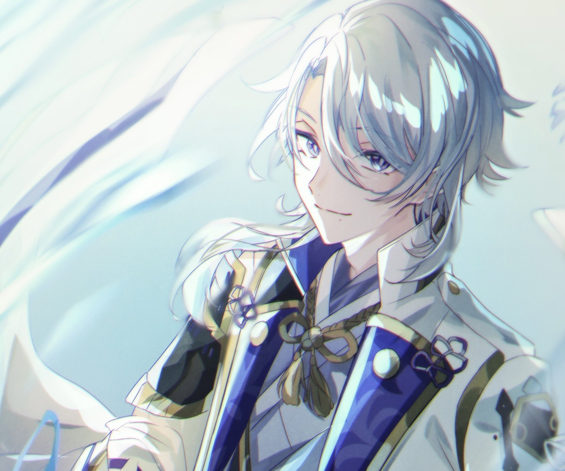 Download Kamisato Ayato Video Game Genshin Impact HD Wallpaper