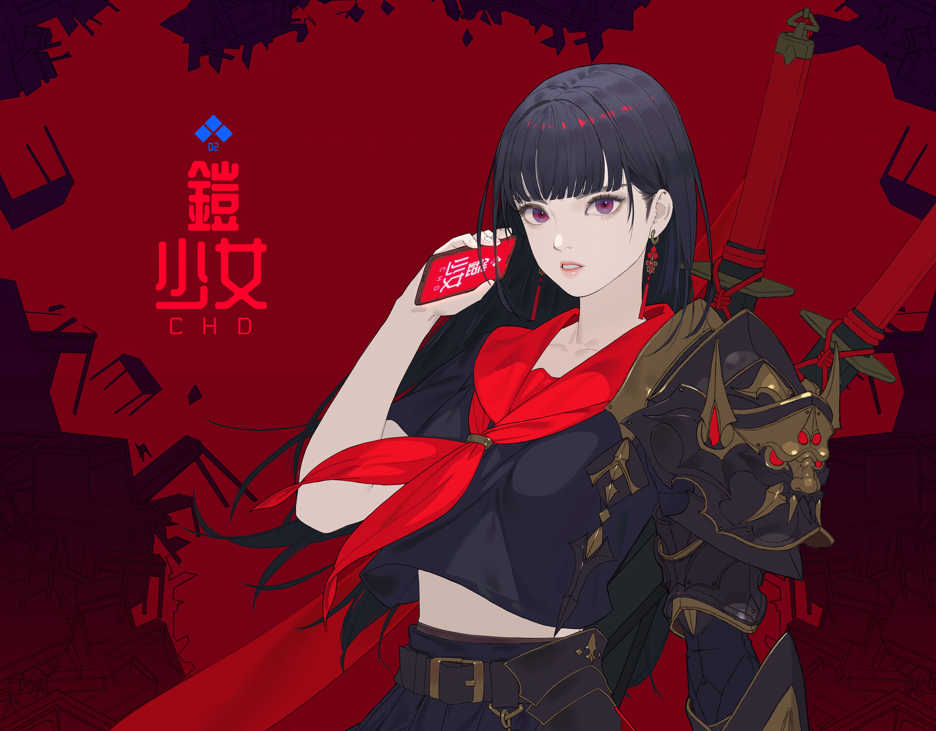 Download Fantasy Woman Warrior HD Wallpaper by Daeho Cha