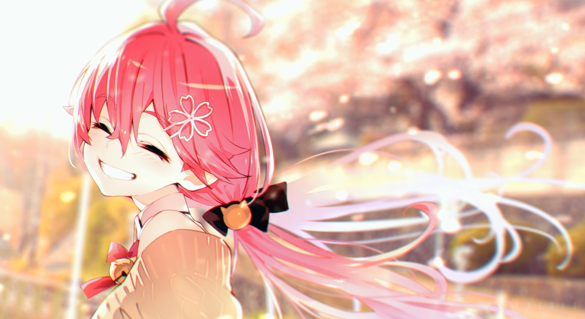 Download Hololive Sakura Miko Anime Virtual Youtuber 4k Ultra HD Wallpaper
