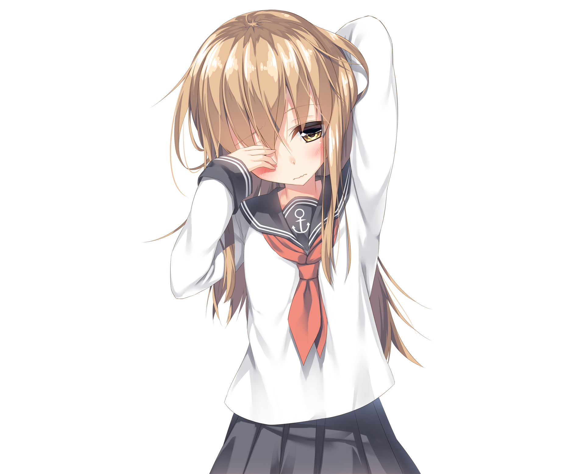 Download Uniform Anime Kantai Collection HD Wallpaper by おりーぶ