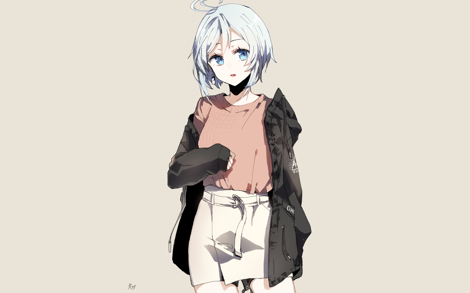 Download Dennou Shojo Siro Anime Virtual Youtuber HD Wallpaper by てび丸