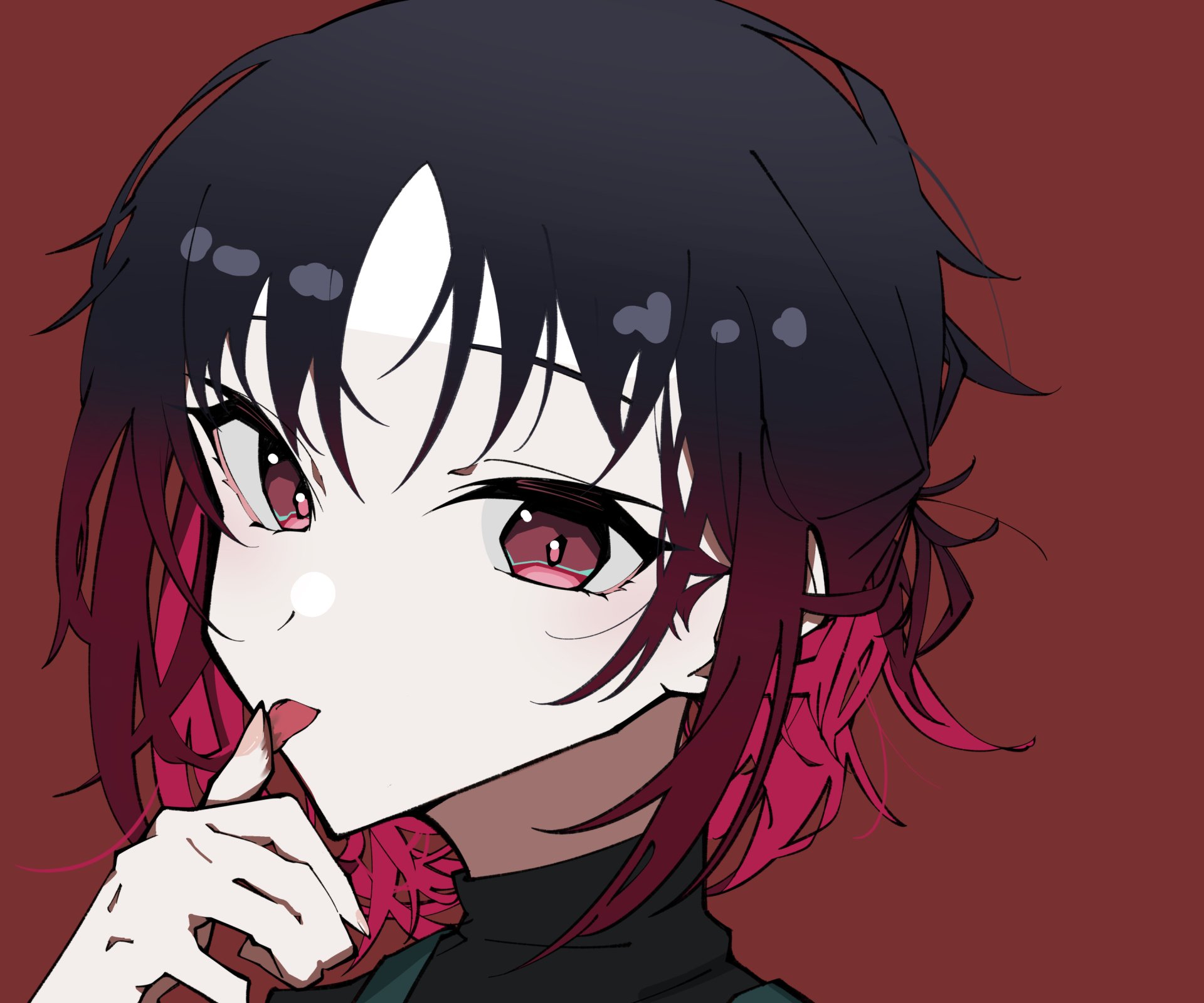 Download VSPO! Kisaragi Ren Iris Black Games Anime Virtual Youtuber HD Wallpaper by 蜂薪